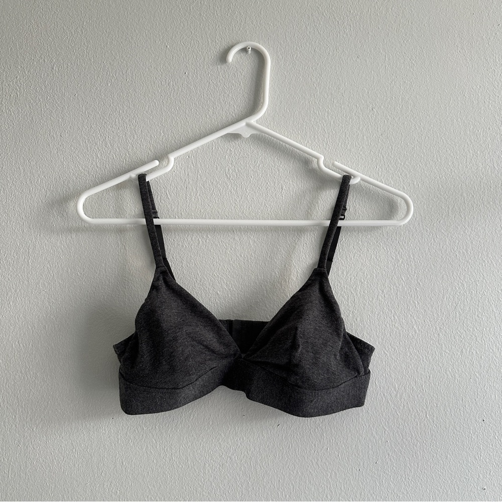 Hollister Gilly Hicks Heather Grey Cotton Bralette
